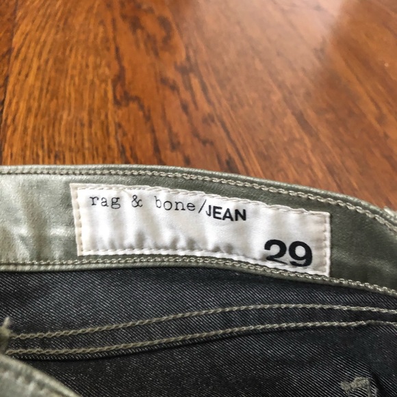 Rag and Bone gold oil cloth skinny jeans - NWT - Picture 3 of 3
